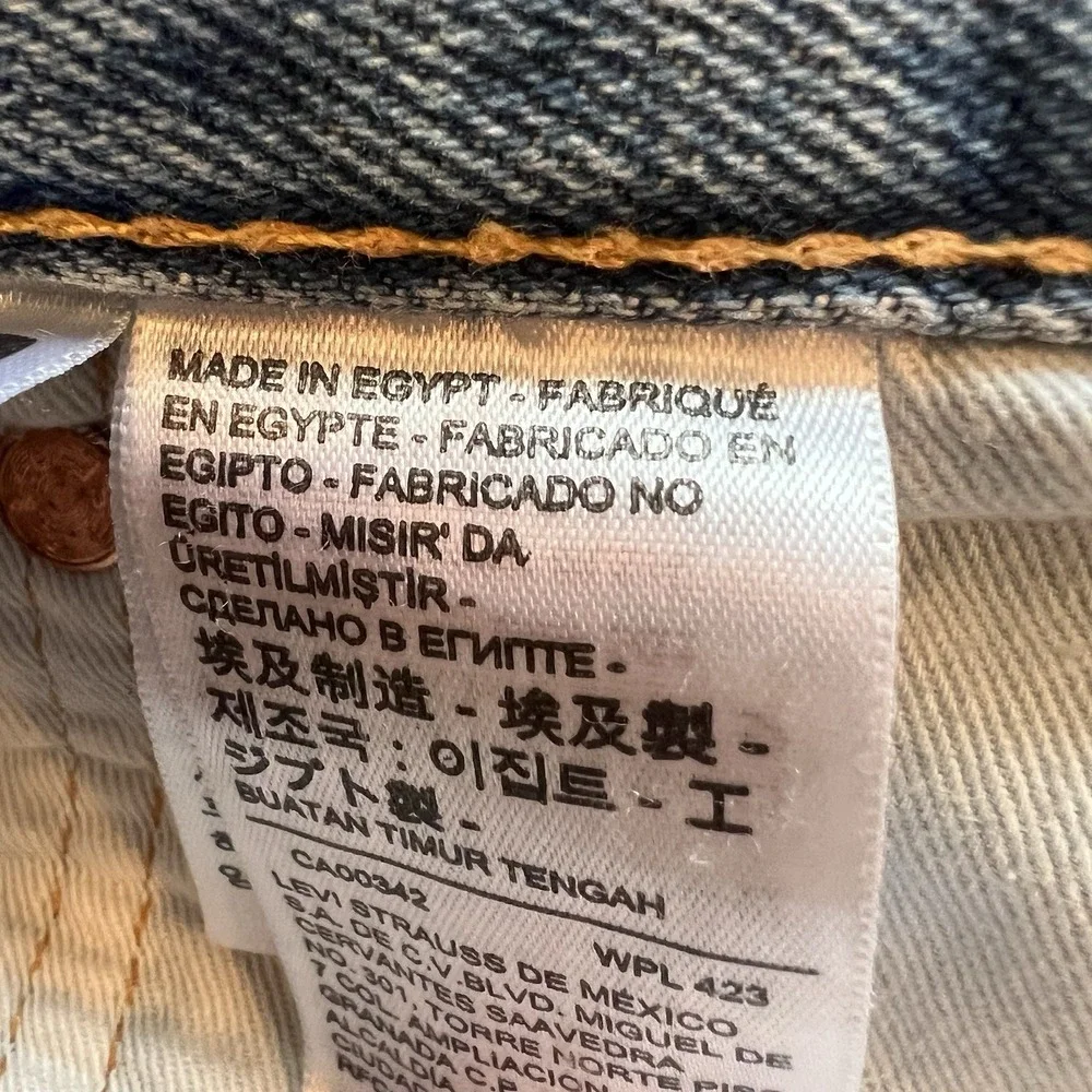 Levi's Premium 501 '93 Jeans Mens 36x30 Blue Straight Leg Button Fly 90s Fit